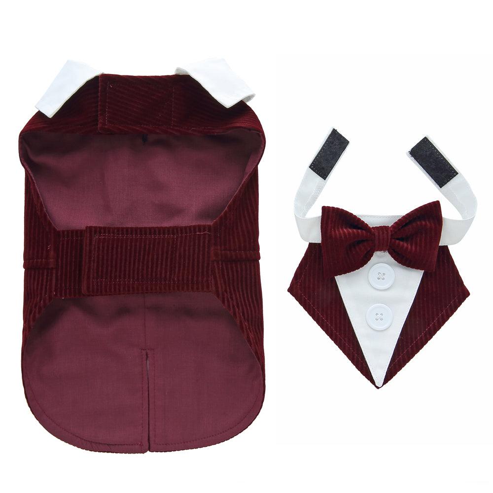 Elegant Canine Attire: Formal Dog Tuxedo Dress