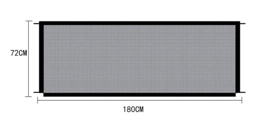 Portable Pet Safety Fence - Transparent Isolation Net For Cars, Windows, And Balconies