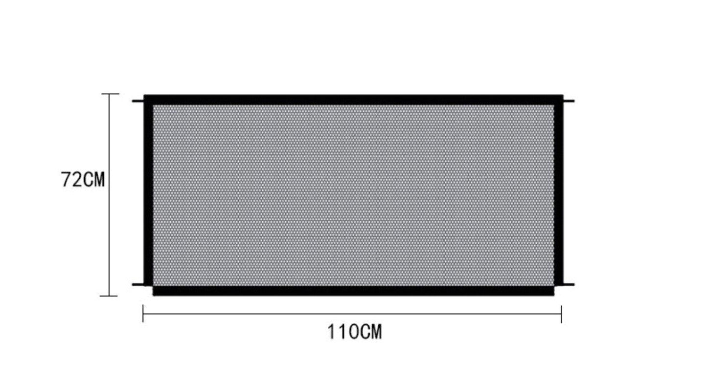 Portable Pet Safety Fence - Transparent Isolation Net For Cars, Windows, And Balconies
