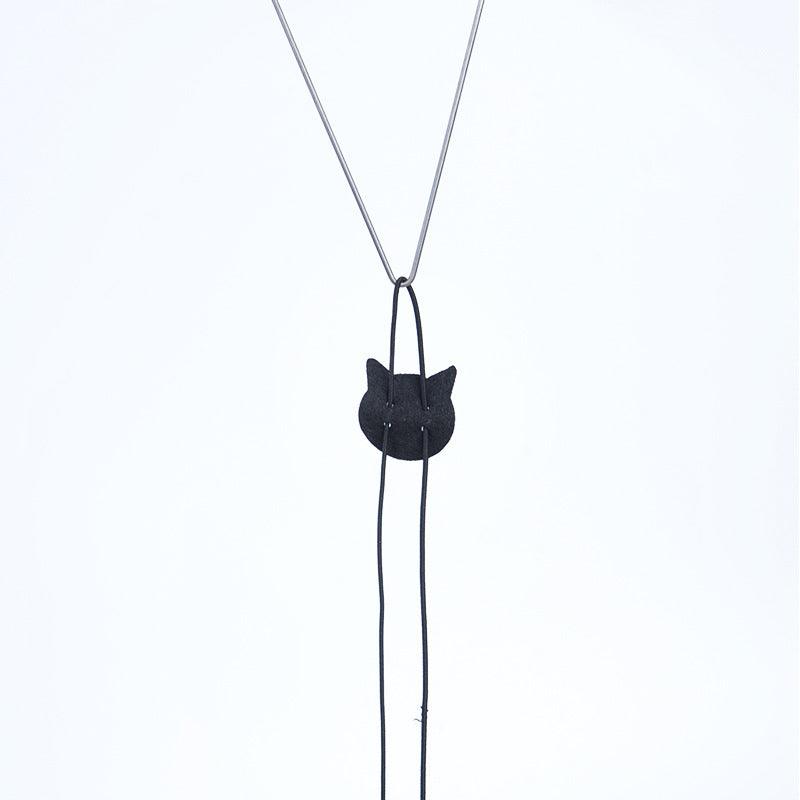 Telescopic Hanging Cat Toy With Mouse Shape-1