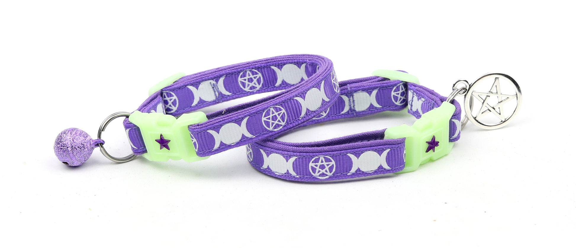 Witch's Familiar on Purple Cat Collar-2